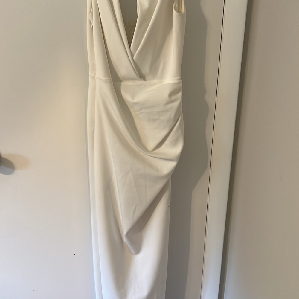 Chic Asymmetrical White Dress